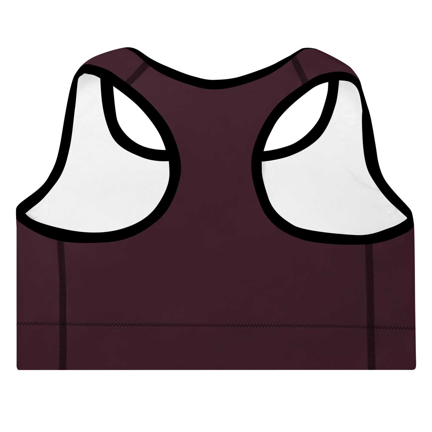 ELEVATED ESSENTIALS, GS LOGO THE PERFECT PADDED SPORTS BRA CABERNET