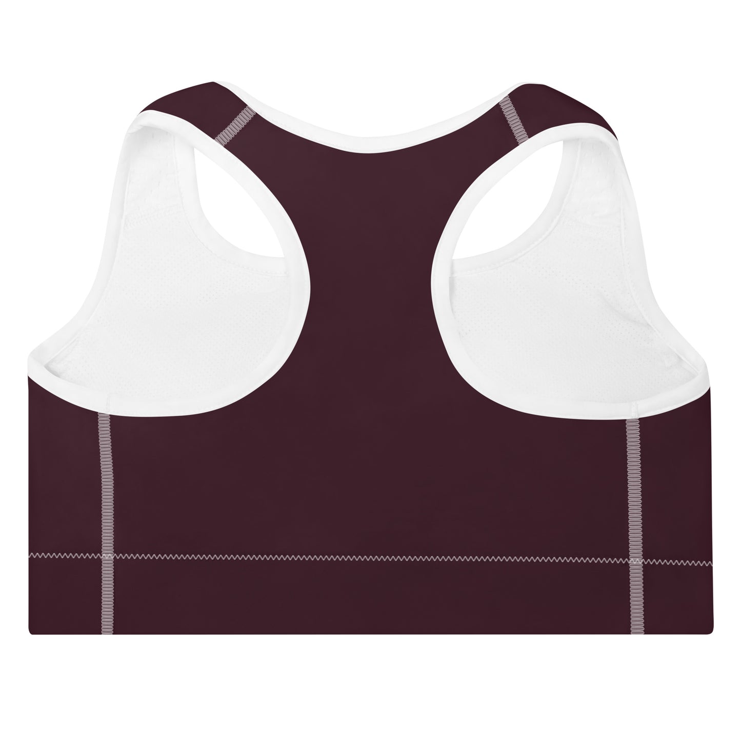 ELEVATED ESSENTIALS, GS LOGO THE PERFECT PADDED SPORTS BRA CABERNET