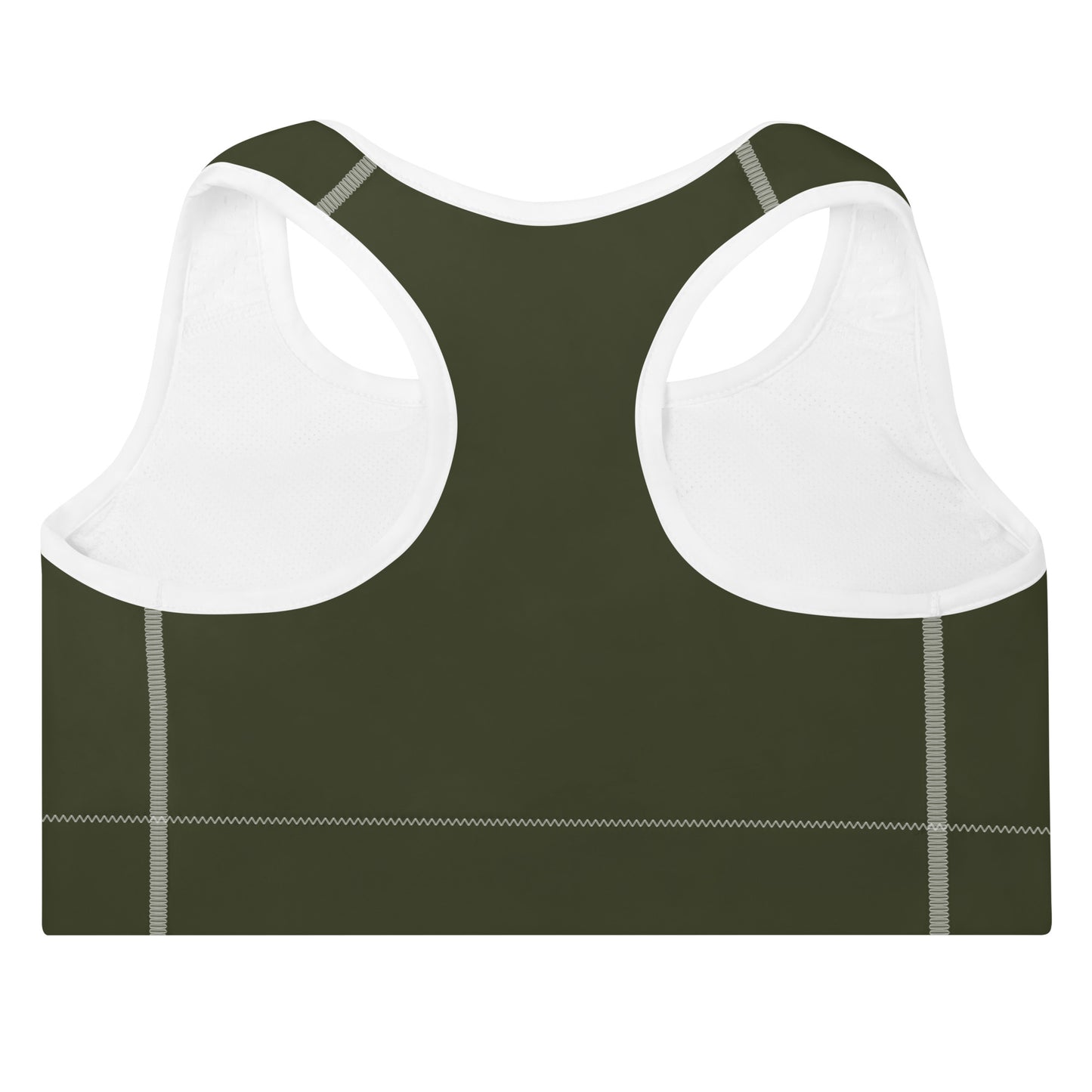 ELEVATED ESSENTIALS, GS LOGO THE PERFECT PADDED SPORTS BRA OLIVE