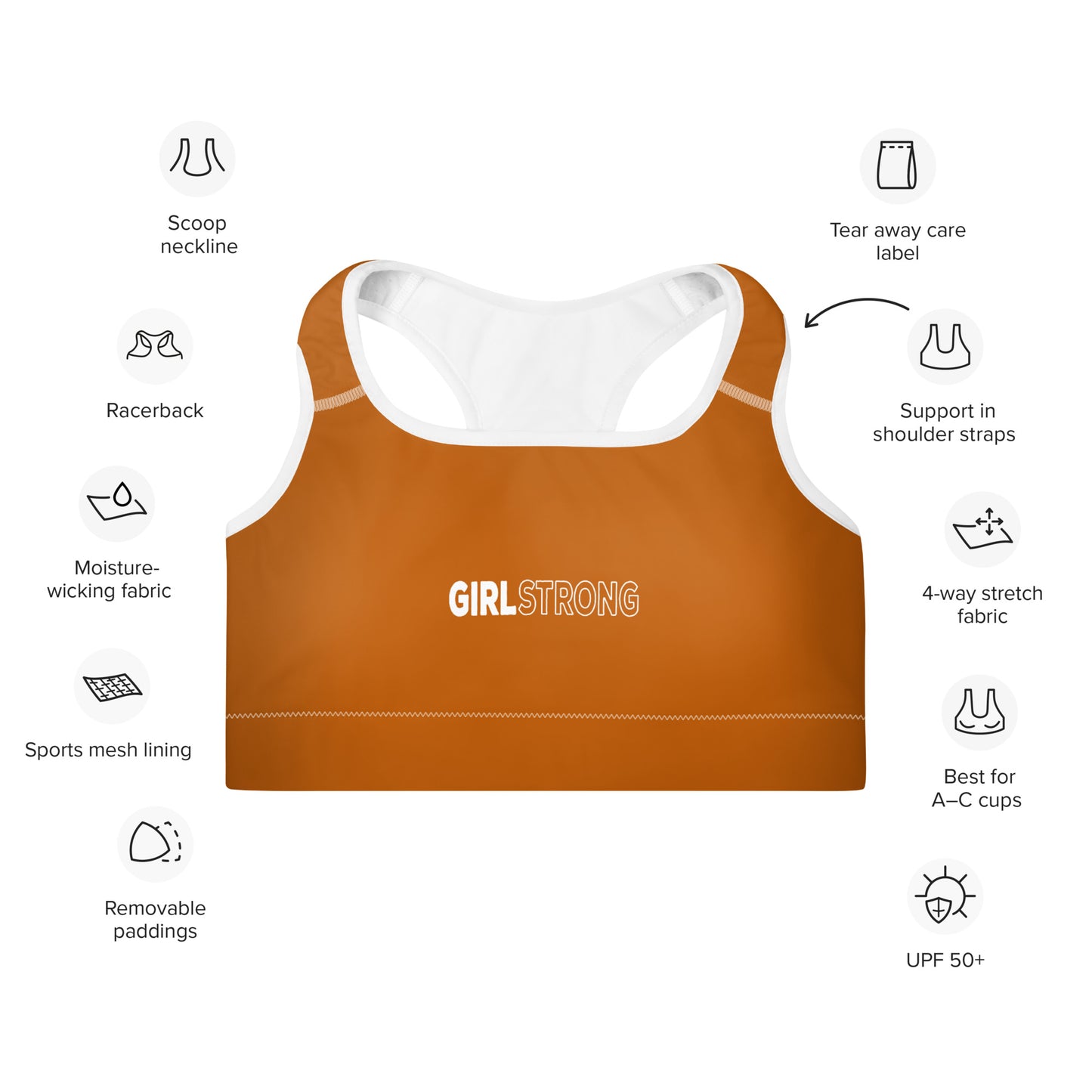 ELEVATED ESSENTIALS, THE PERFECT PADDED SPORTS BRA TEXAS