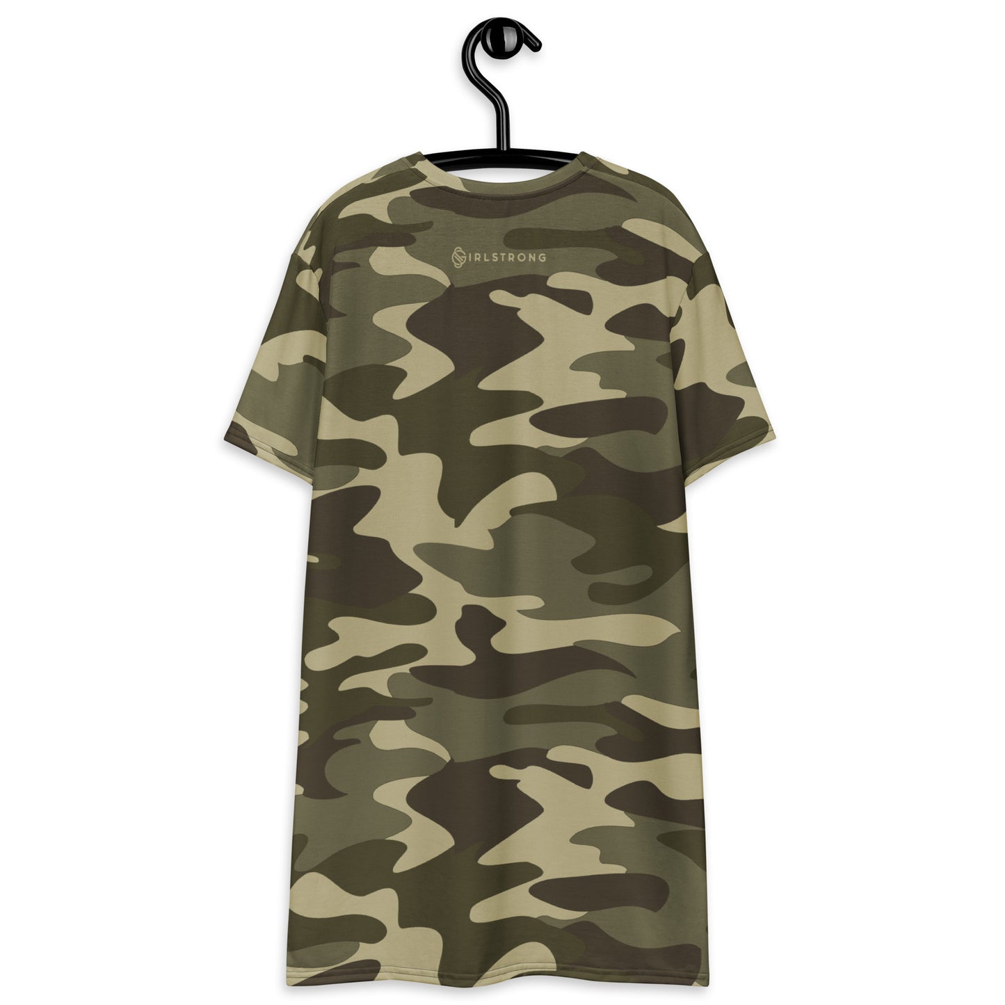 GIRLSTRONG SPORT T-SHIRT DRESS GREEN CAMO