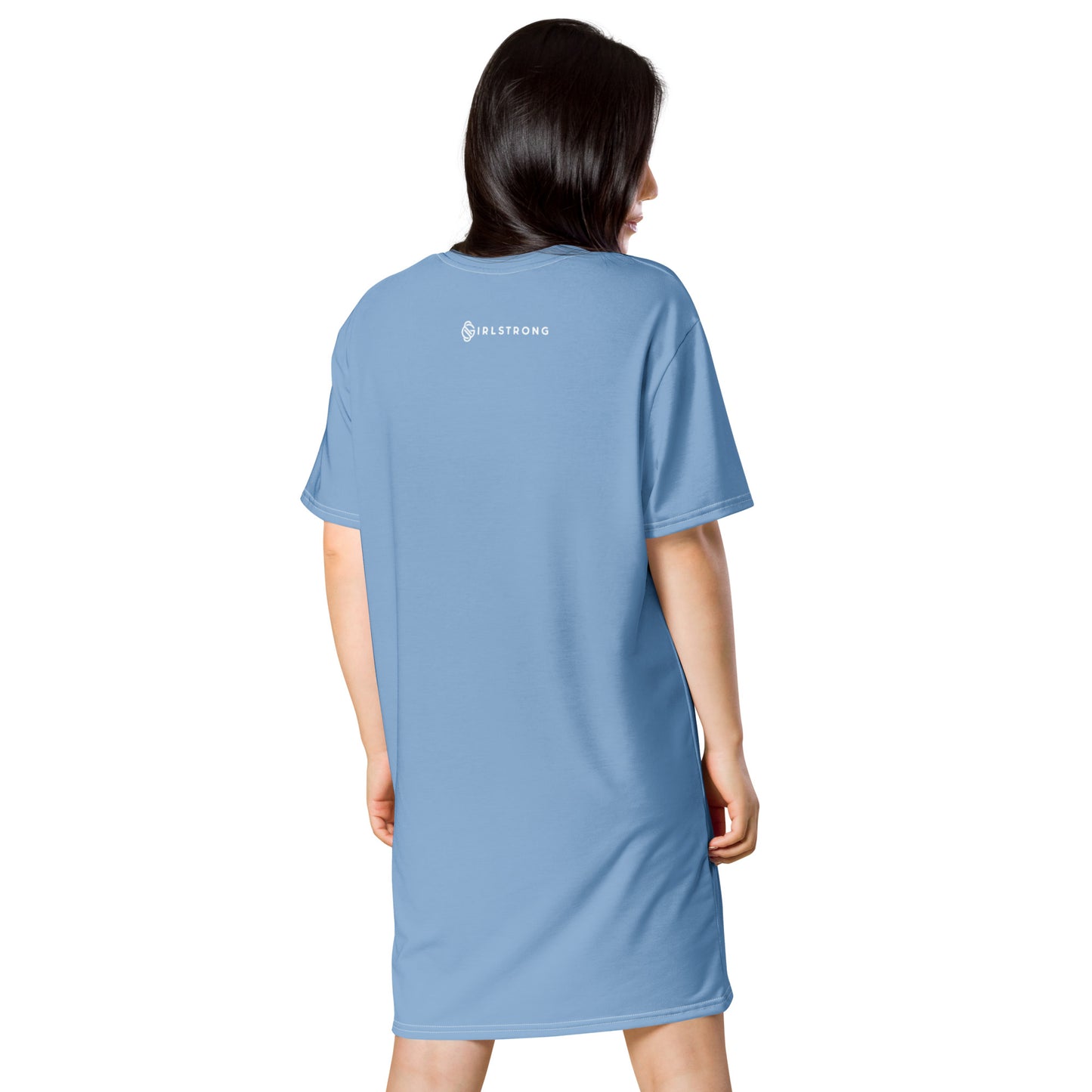 GIRLSTRONG SPORT T-SHIRT DRESS BABE BLUE GIRLSTRONG