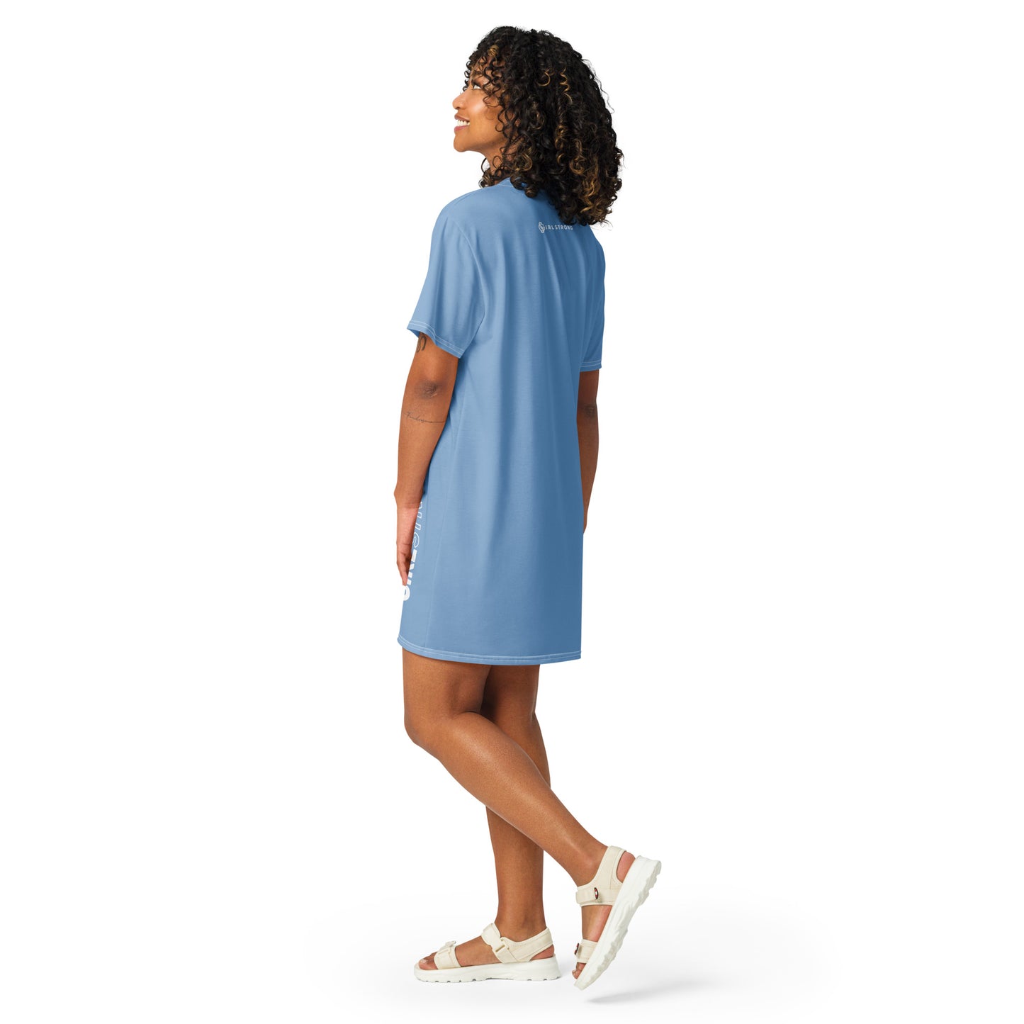 GIRLSTRONG SPORT T-SHIRT DRESS BABE BLUE GIRLSTRONG