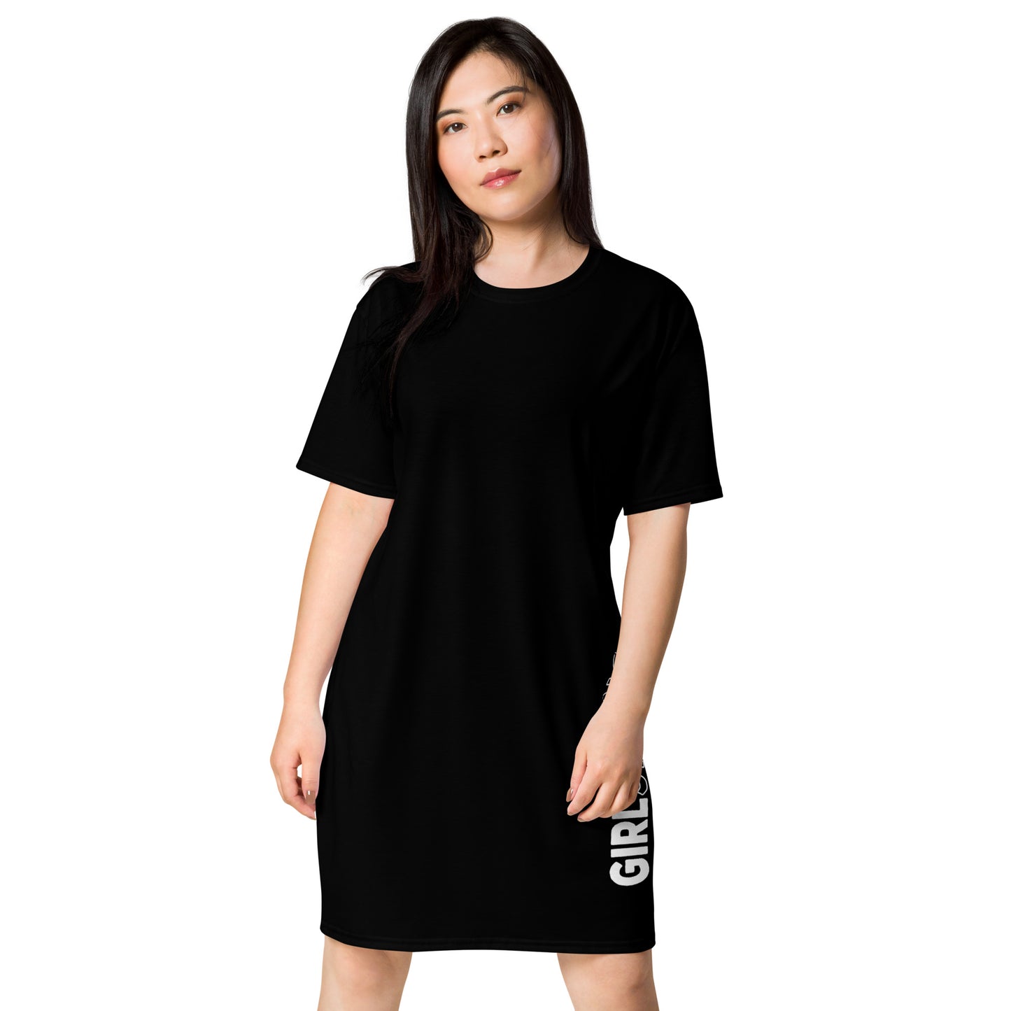 GIRLSTRONG SPORT T-SHIRT DRESS BLACK GIRLSTRONG