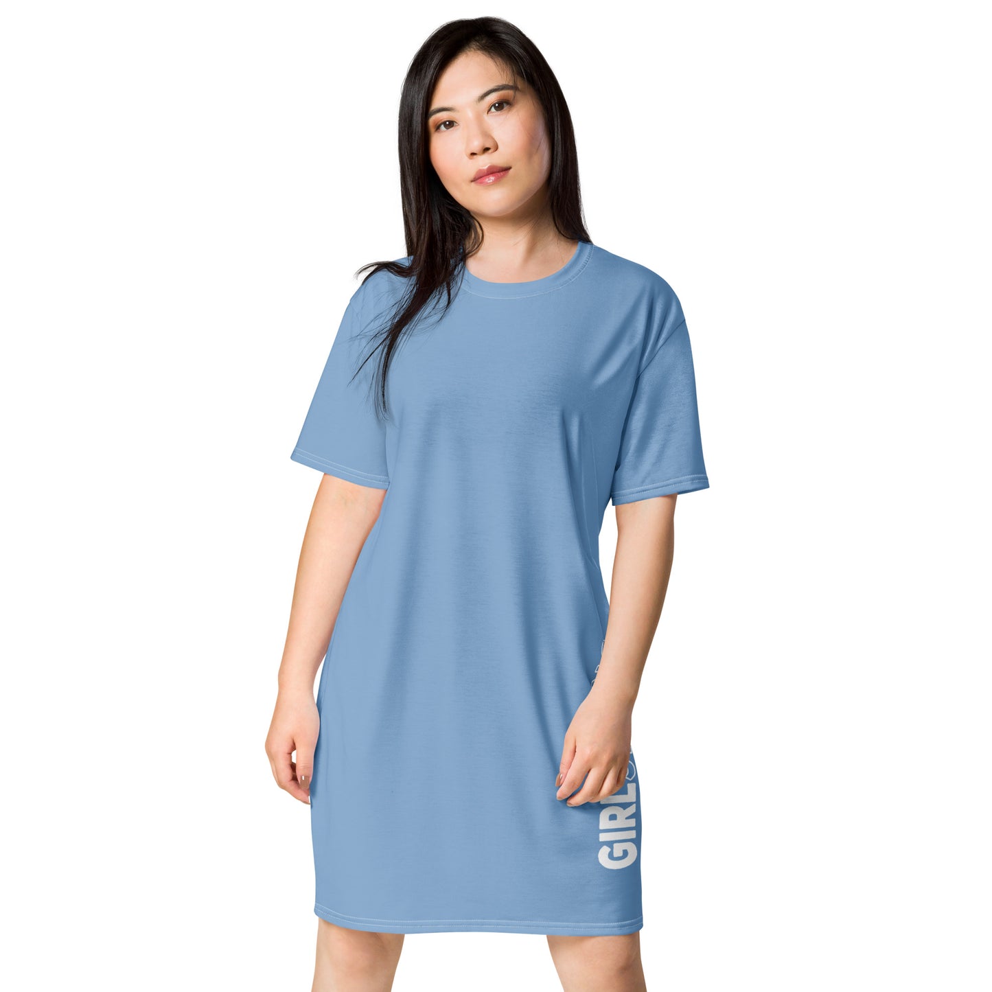 GIRLSTRONG SPORT T-SHIRT DRESS BABE BLUE GIRLSTRONG