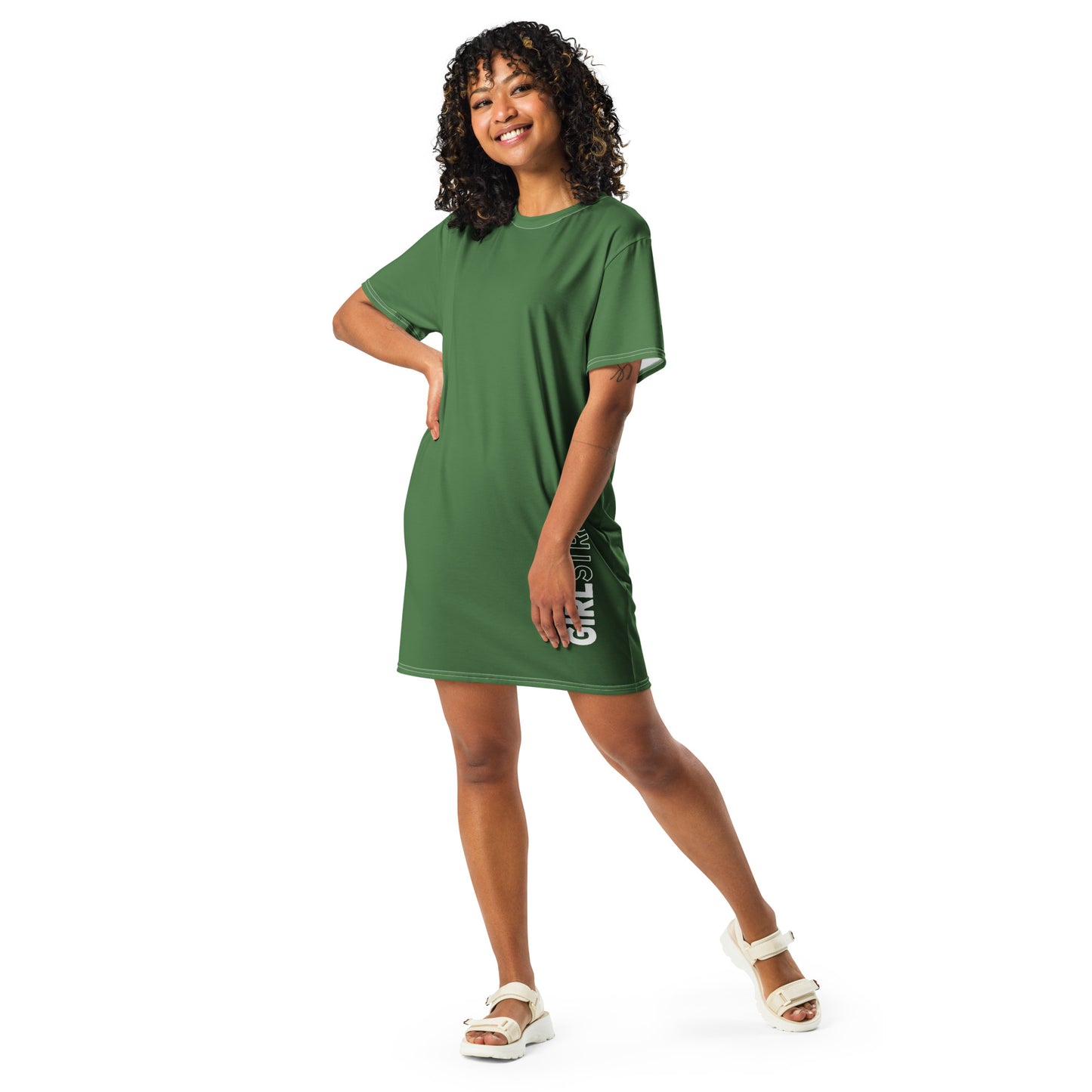 GIRLSTRONG SPORT T-SHIRT DRESS FERN GIRLSTRONG