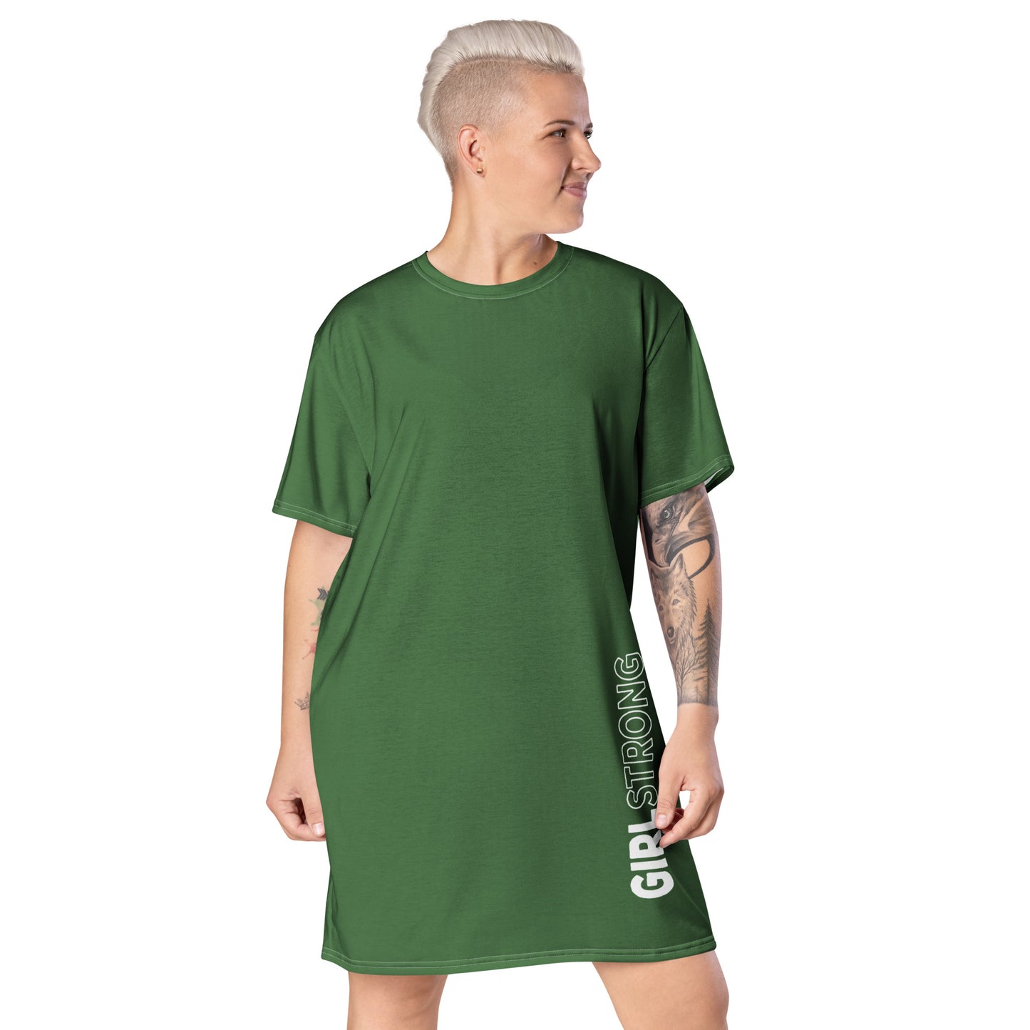 GIRLSTRONG SPORT T-SHIRT DRESS FERN GIRLSTRONG