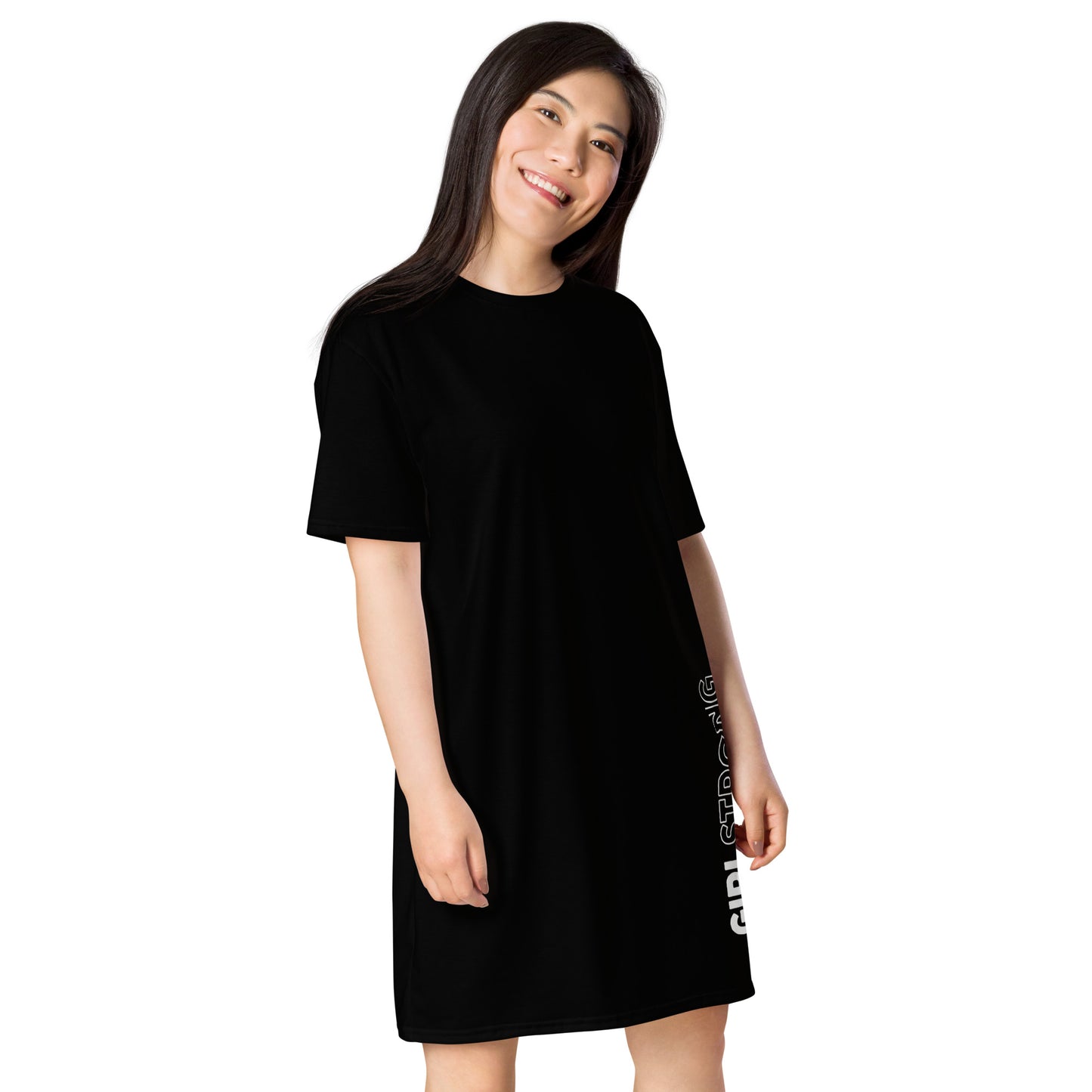 GIRLSTRONG SPORT T-SHIRT DRESS BLACK GIRLSTRONG
