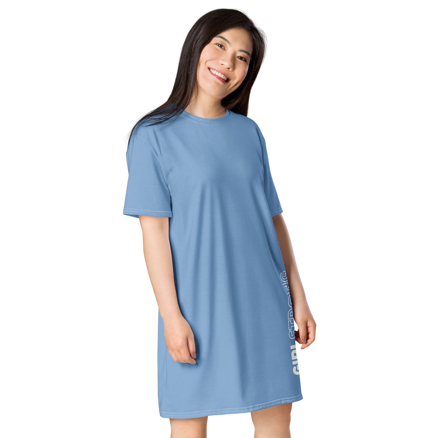 GIRLSTRONG SPORT T-SHIRT DRESS BABE BLUE GIRLSTRONG