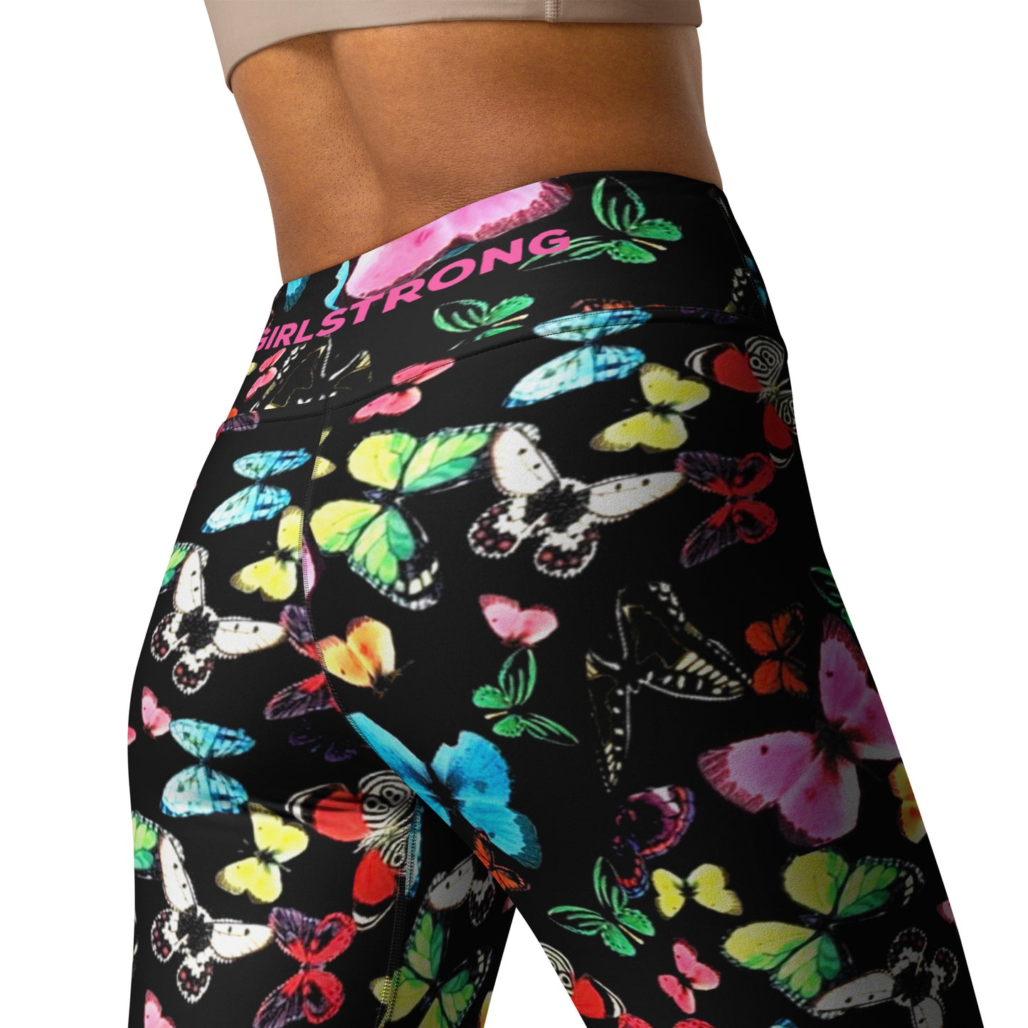 ELEVATED ESSENTIALS, BOOTY BOOSTING HIGH WAISTBAND LEGGING BUTTERFLY