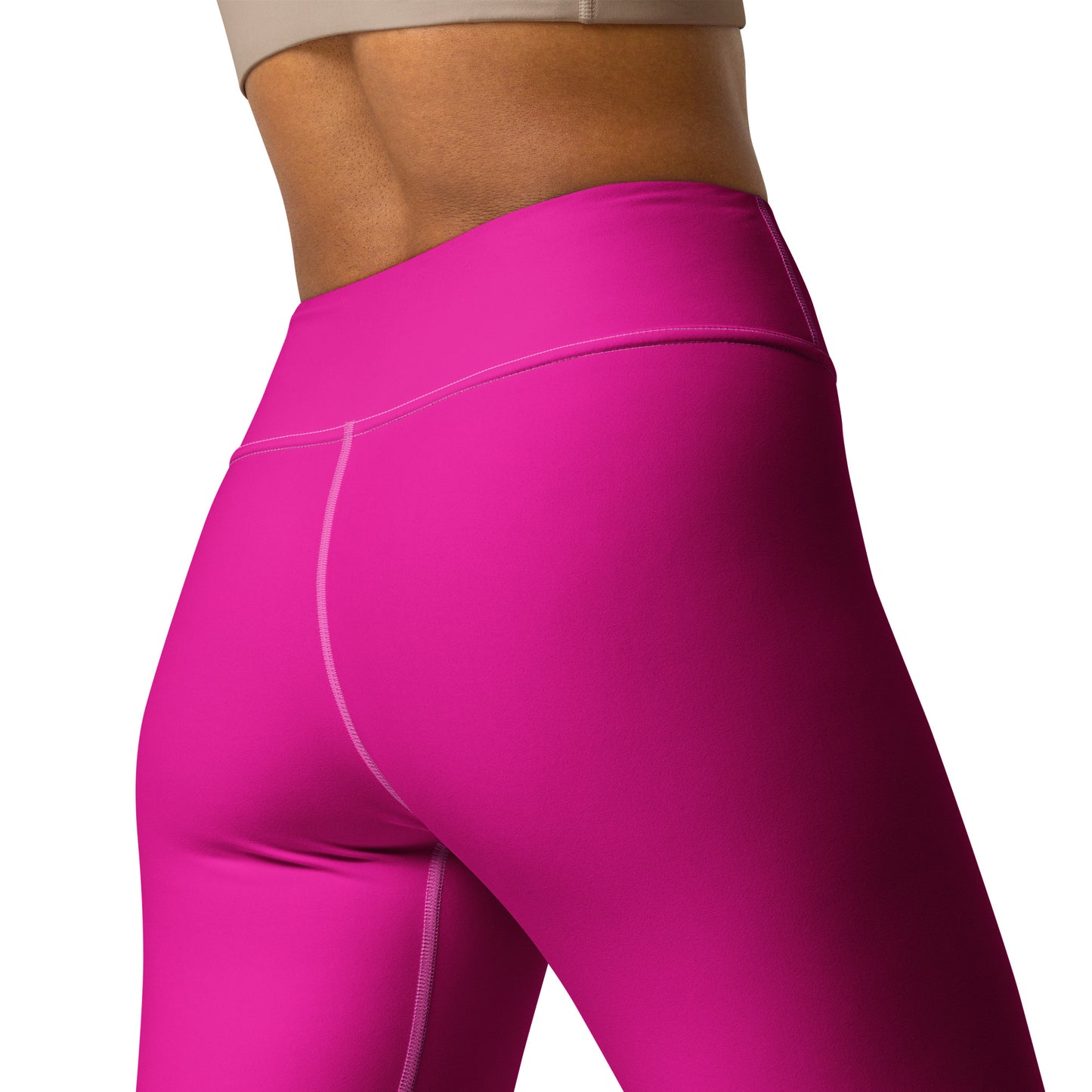 ELEVATED ESSENTIALS, BOOTY BOOSTING HIGH WAISTBAND LEGGING POWER PINK