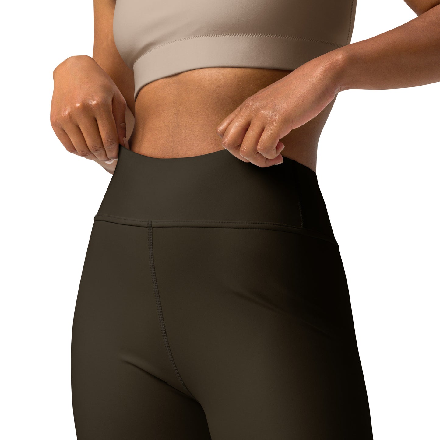 ELEVATED ESSENTIALS, BOOTY BOOSTING HIGH WAISTBAND LEGGING ESPRESSO