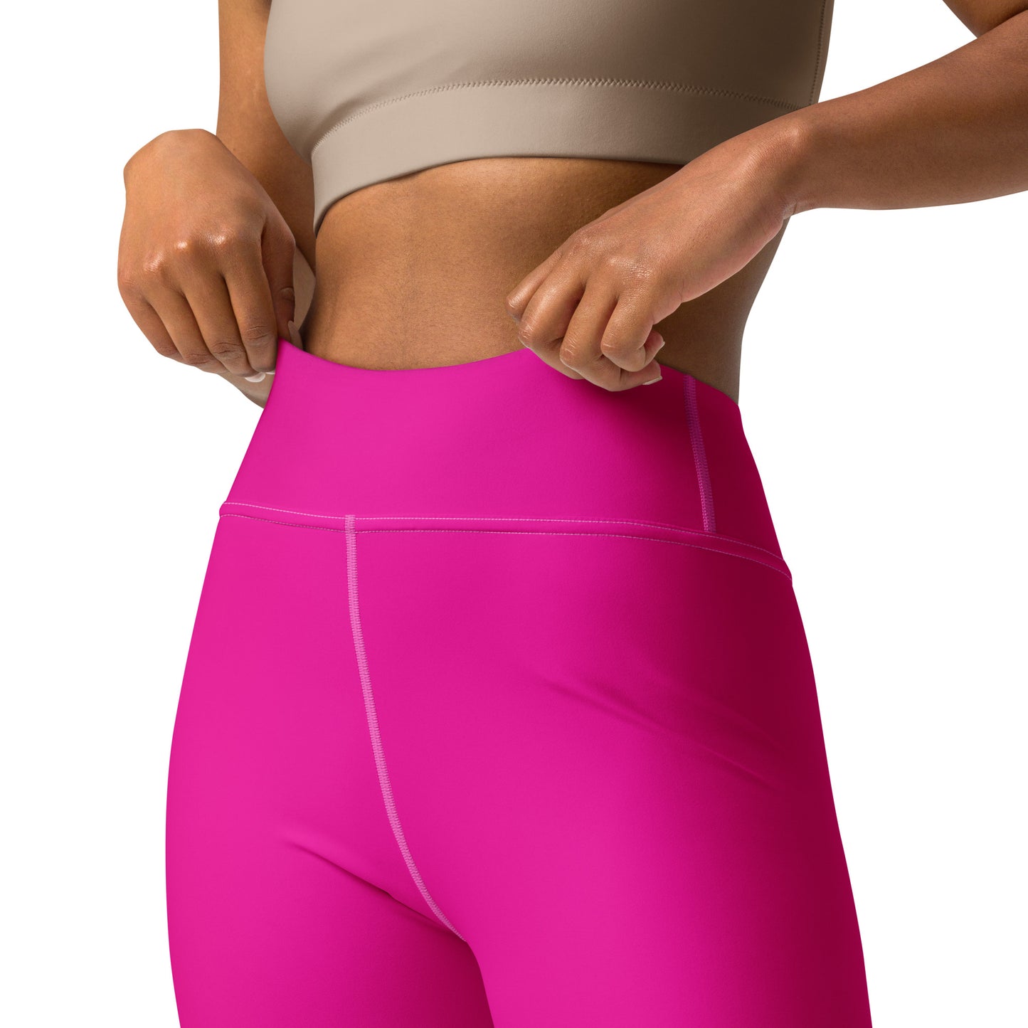 ELEVATED ESSENTIALS, BOOTY BOOSTING HIGH WAISTBAND LEGGING POWER PINK