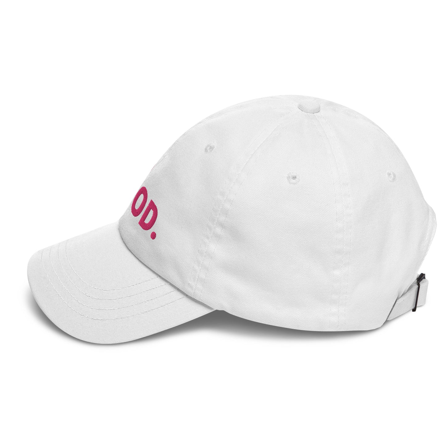 ELEVATED BASICS, WHITE BASEBALL CAP DO GOOD.