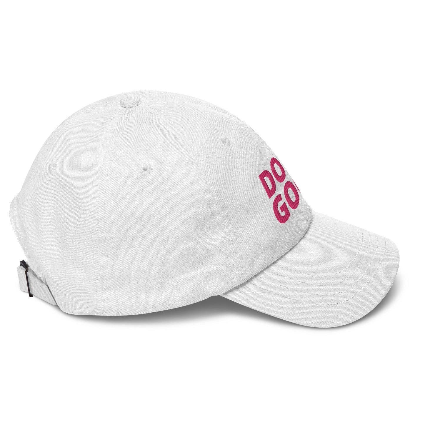 ELEVATED BASICS, WHITE BASEBALL CAP DO GOOD.