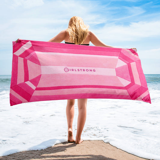 Beach Bling Towel – Pink Quartz Girlstrong
