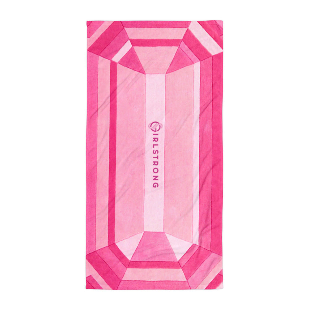 Beach Bling Towel – Pink Quartz Girlstrong