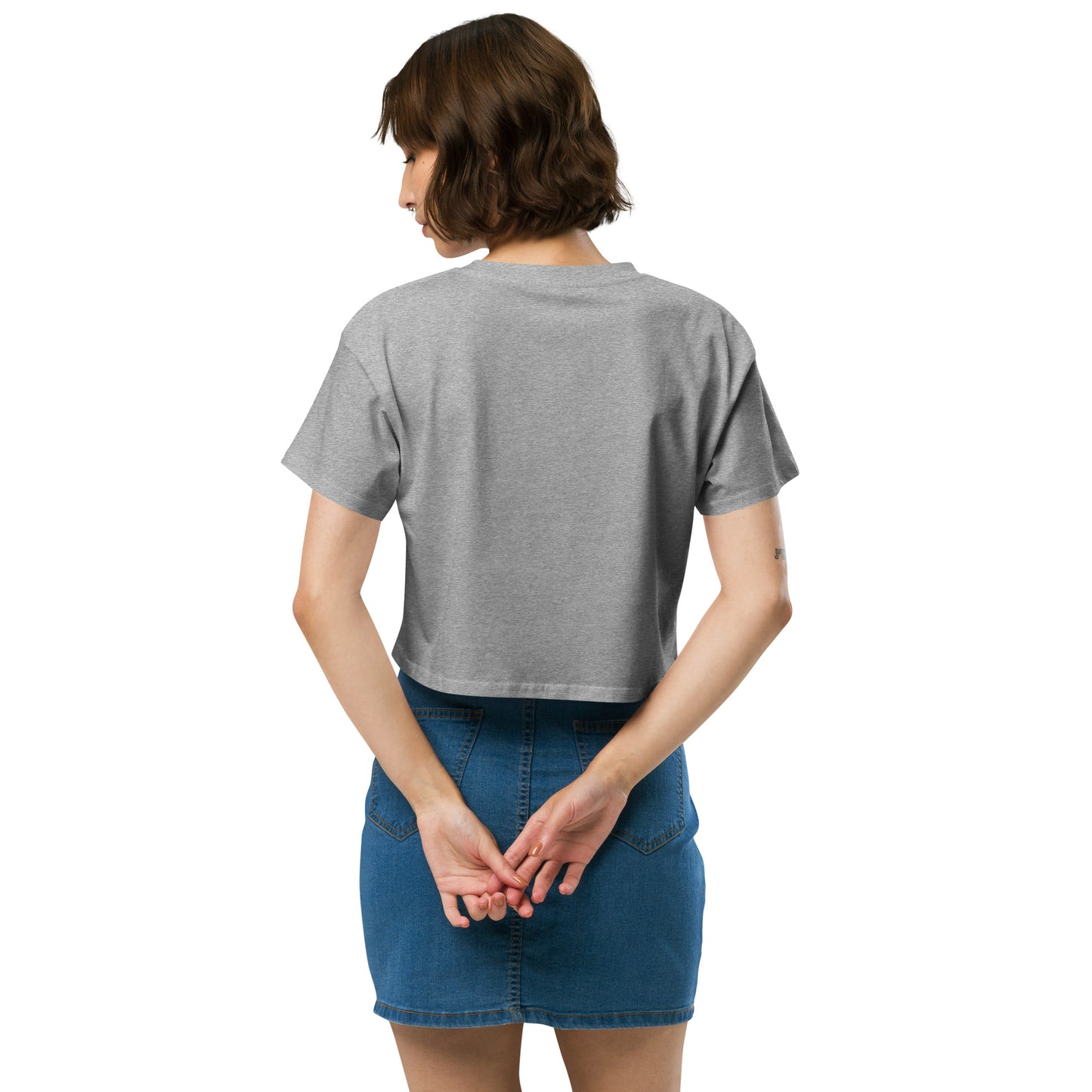 THE ESSENTIAL RELAXED FIT CROP TEE AVAILABLE IN 8 COLORS XS-XL