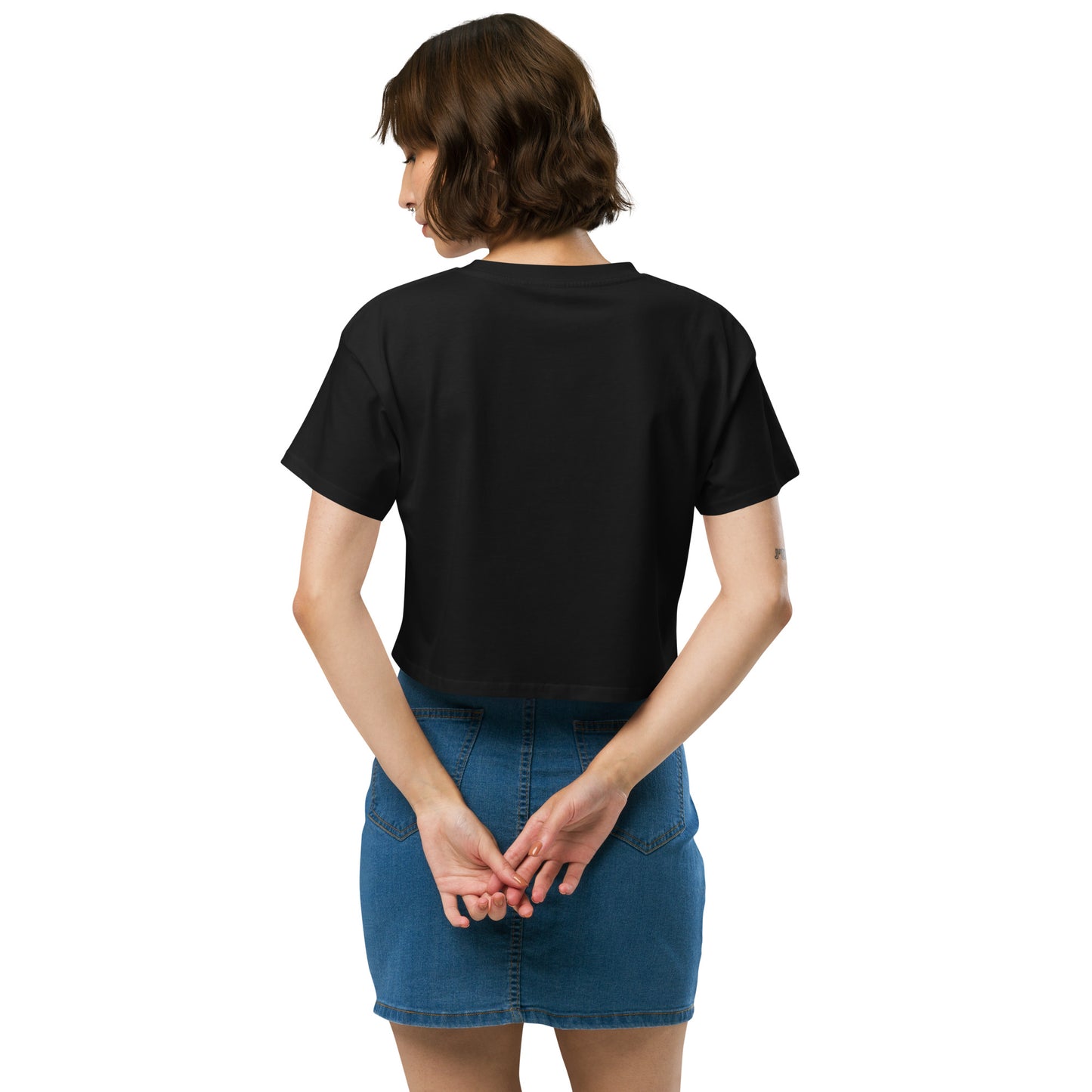 THE ESSENTIAL RELAXED FIT CROP TEE AVAILABLE IN 8 COLORS XS-XL