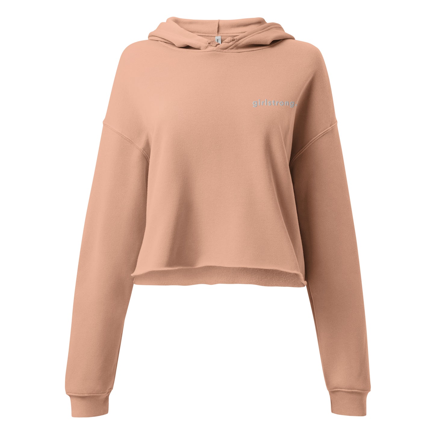 EVERYDAY GIRLSTRONG FLEECE CROPPED HOODIE - GIRLSTRONG GEORGIA PEACH