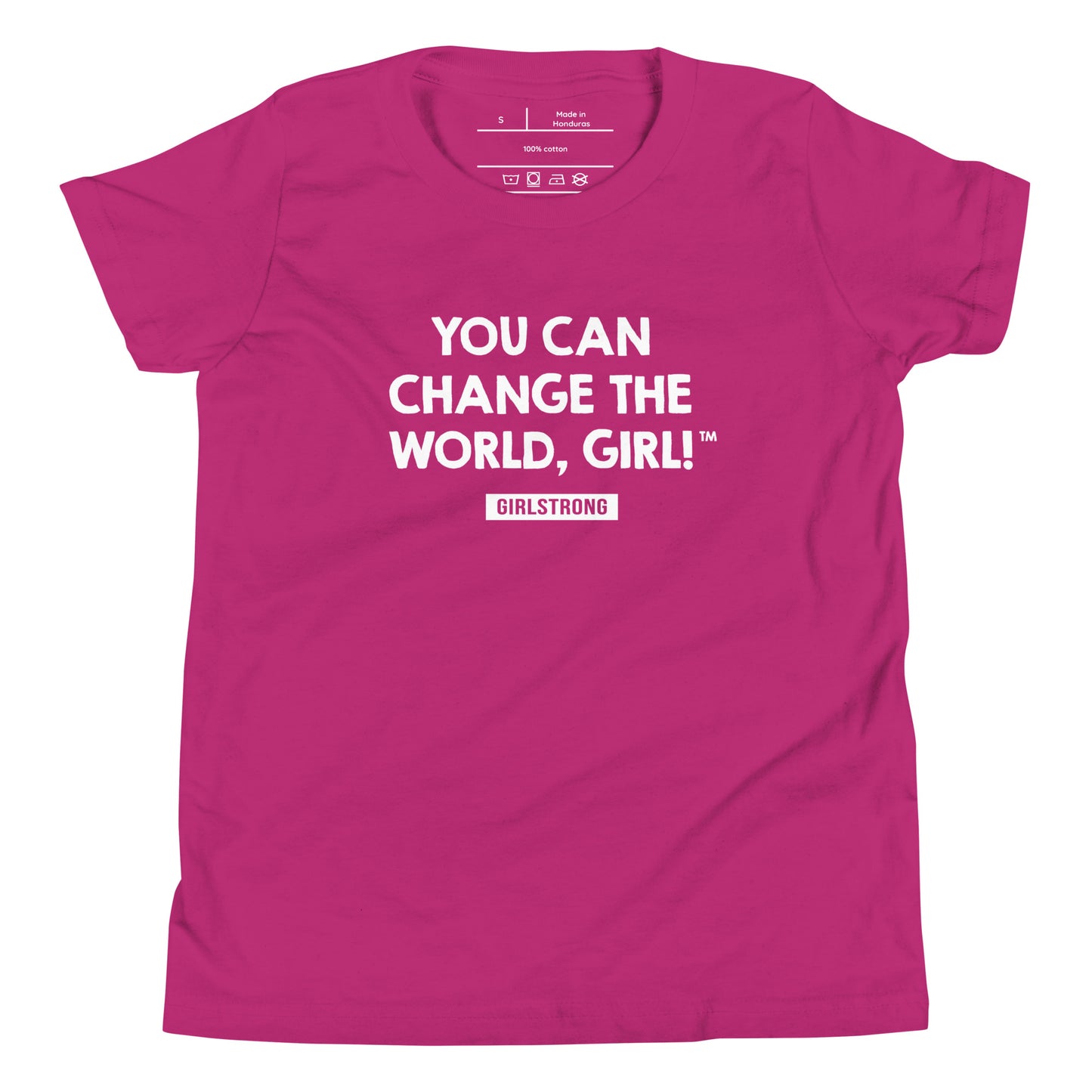 FAVORITE PRINCESS BERRY TEE - YOU CAN CHANGE THE WORLD, GIRL! GIRLSTRONG