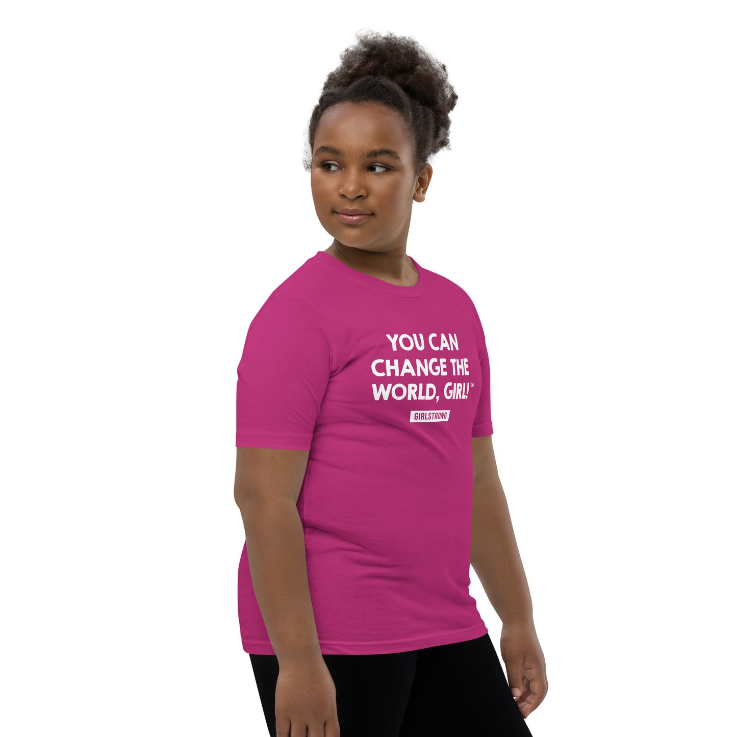 FAVORITE PRINCESS BERRY TEE - YOU CAN CHANGE THE WORLD, GIRL! GIRLSTRONG
