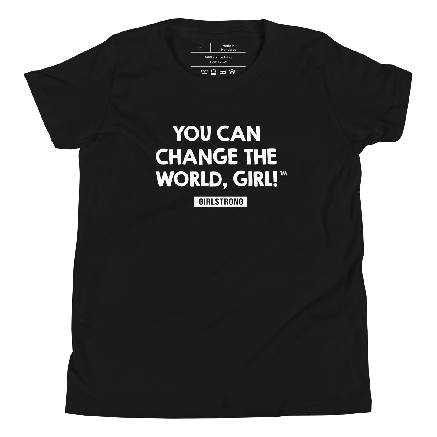 PRINCESS EMPOWERMENT TEE - YOU CAN CHANGE THE WORLD, GIRL! BLACK