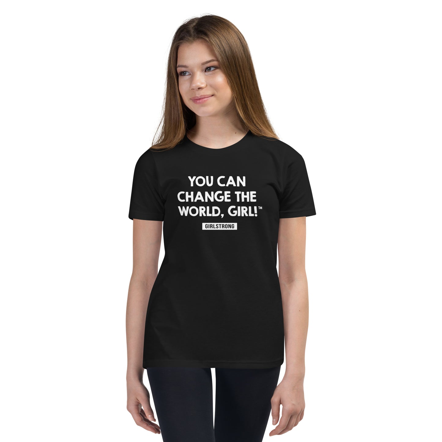 PRINCESS EMPOWERMENT TEE - YOU CAN CHANGE THE WORLD, GIRL! BLACK