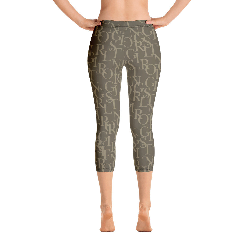 ELEVATED ESSENTIALS, THE PERFECT CAPRI ARMY GREEN GIRLSTRONG