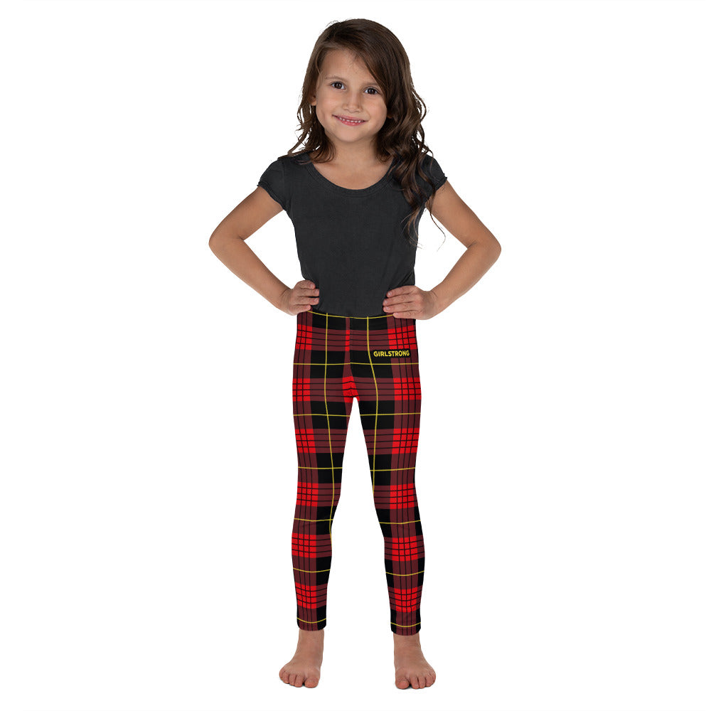 Fashionable kids leggings in trendy red plaids - –  GIRLSTRONG INC