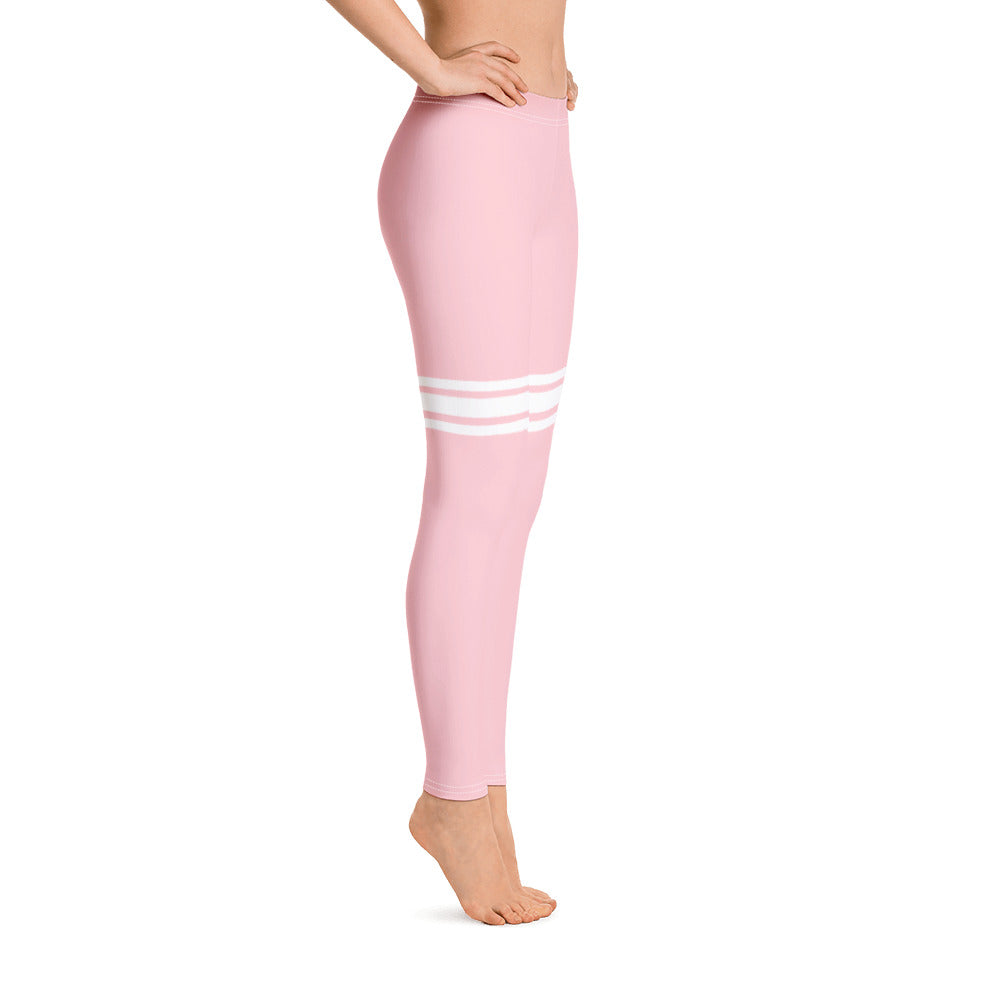 ELEVATED ESSENTIALS, SLIM AND SCULPT LEGGING THIGH HIGH BALLET PINK