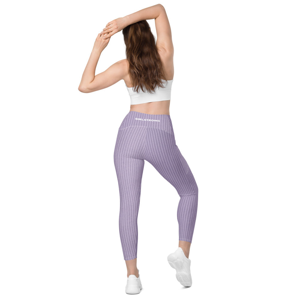 ELEVATED ESSENTIALS, THE PERFECT SIDE POCKET LEGGING LILAC