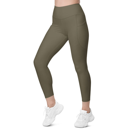Trendy sporty high waist side pocket leggings for women-girlstronginc.com