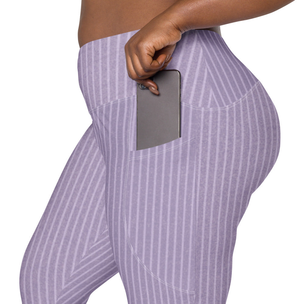 ELEVATED ESSENTIALS, THE PERFECT SIDE POCKET LEGGING LILAC