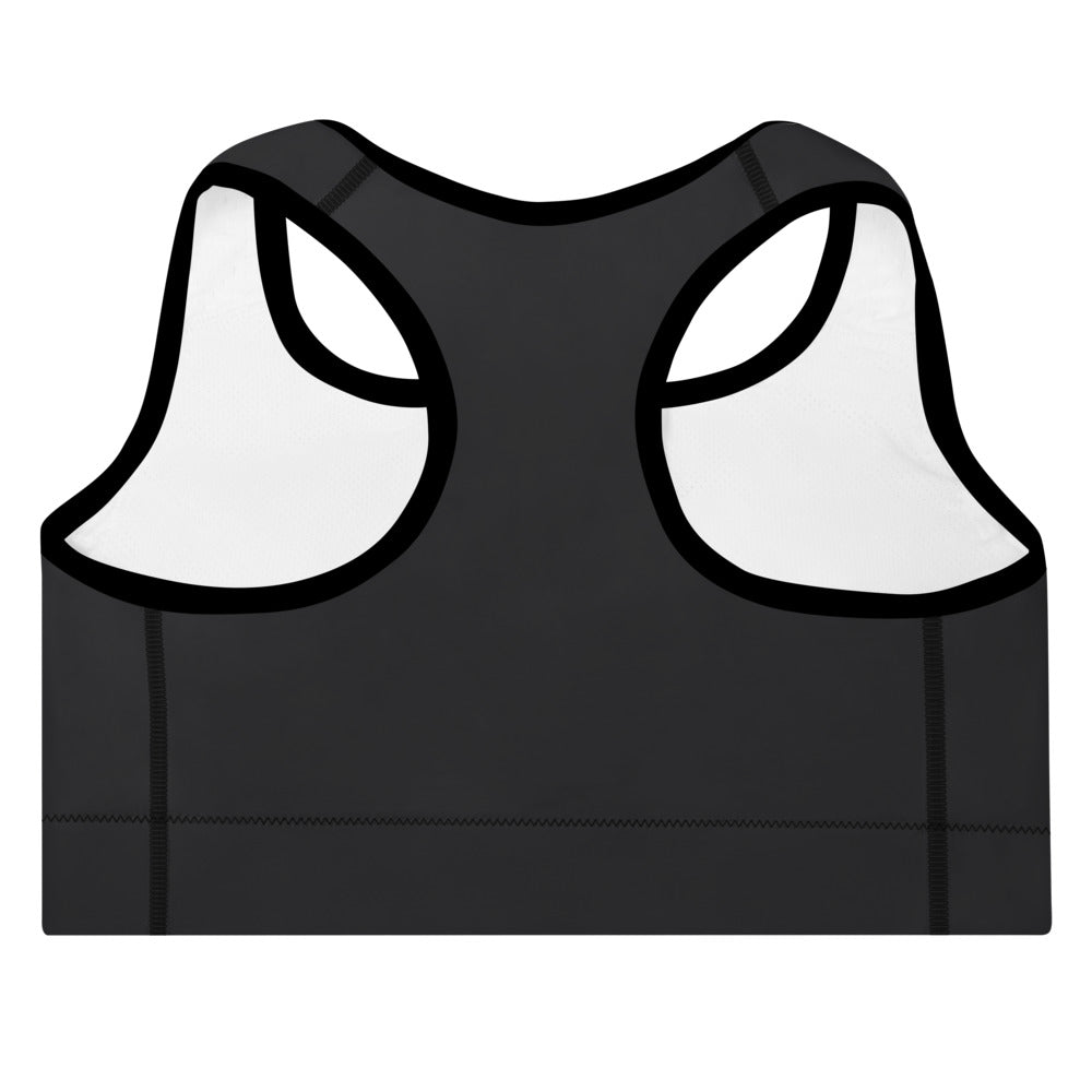 ELEVATED ESSENTIALS, THE PERFECT PADDED SPORTS BRA JETSET BLACK