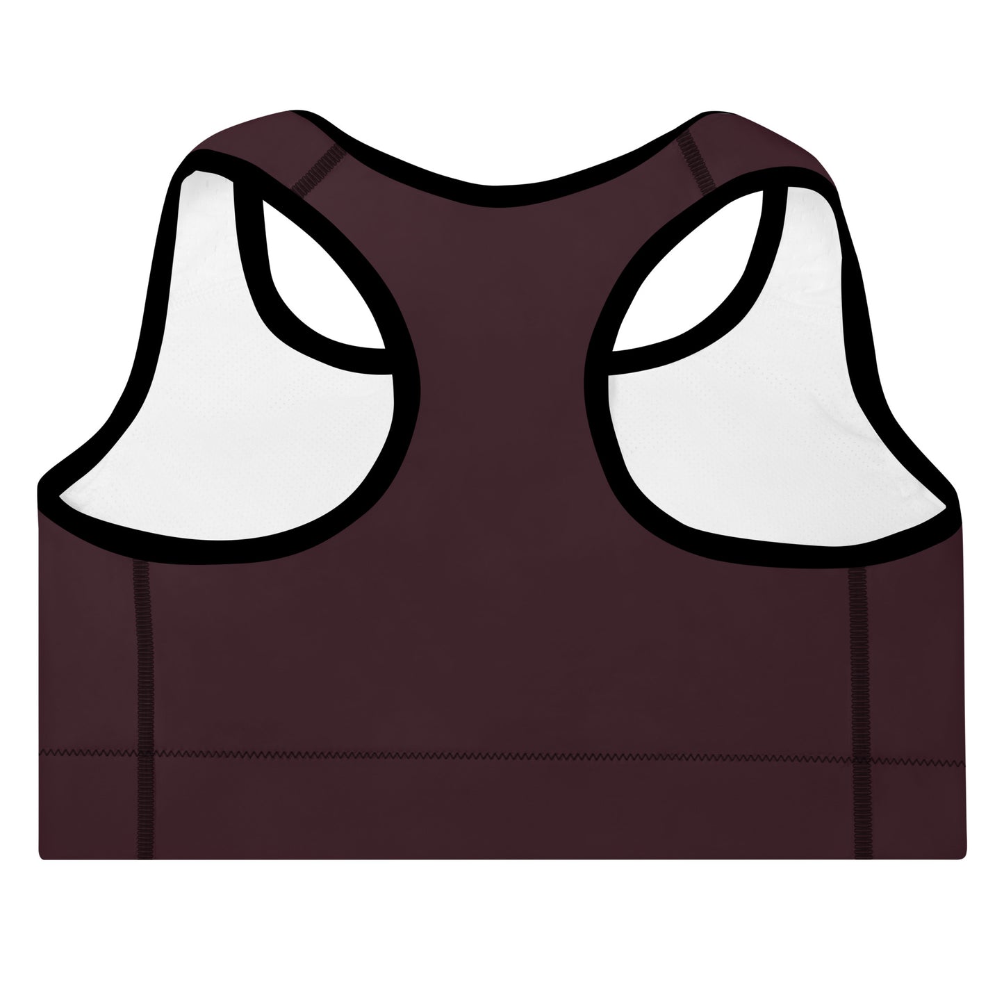 ELEVATED ESSENTIALS, THE PERFECT PADDED SPORTS BRA GARNET