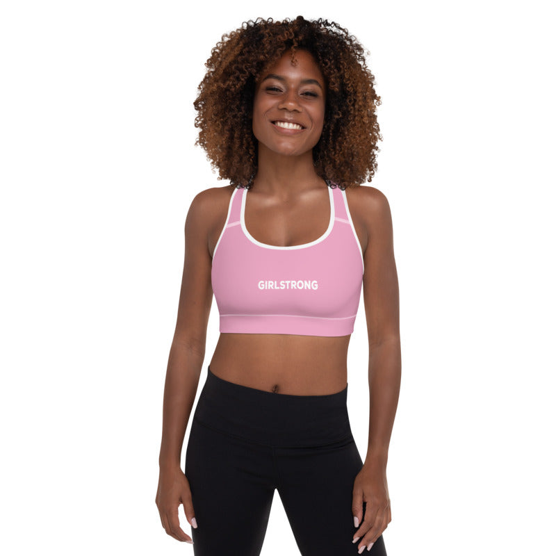 ELEVATED ESSENTIALS, THE PERFECT PADDED SPORTS BRA PRETTY PINK