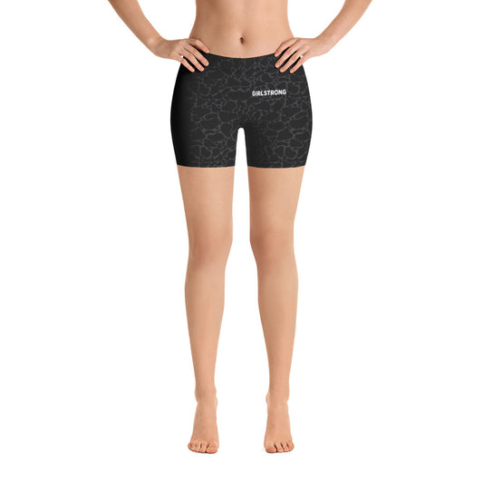 Trendy sporty printed women shorts -girlstronginc.com
