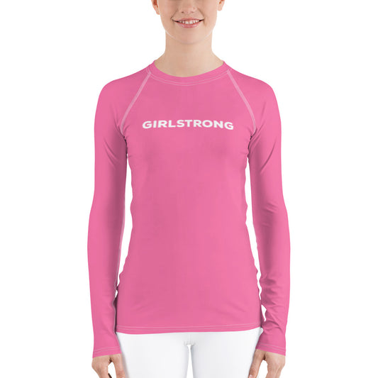 Stylish long sleeve rash guard for women's water sports-girlstronginc.com
