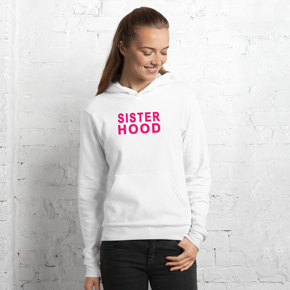 EVERYDAY GIRLSTRONG FLEECE UNISEX HOODIE WHITE - SISTER HOOD