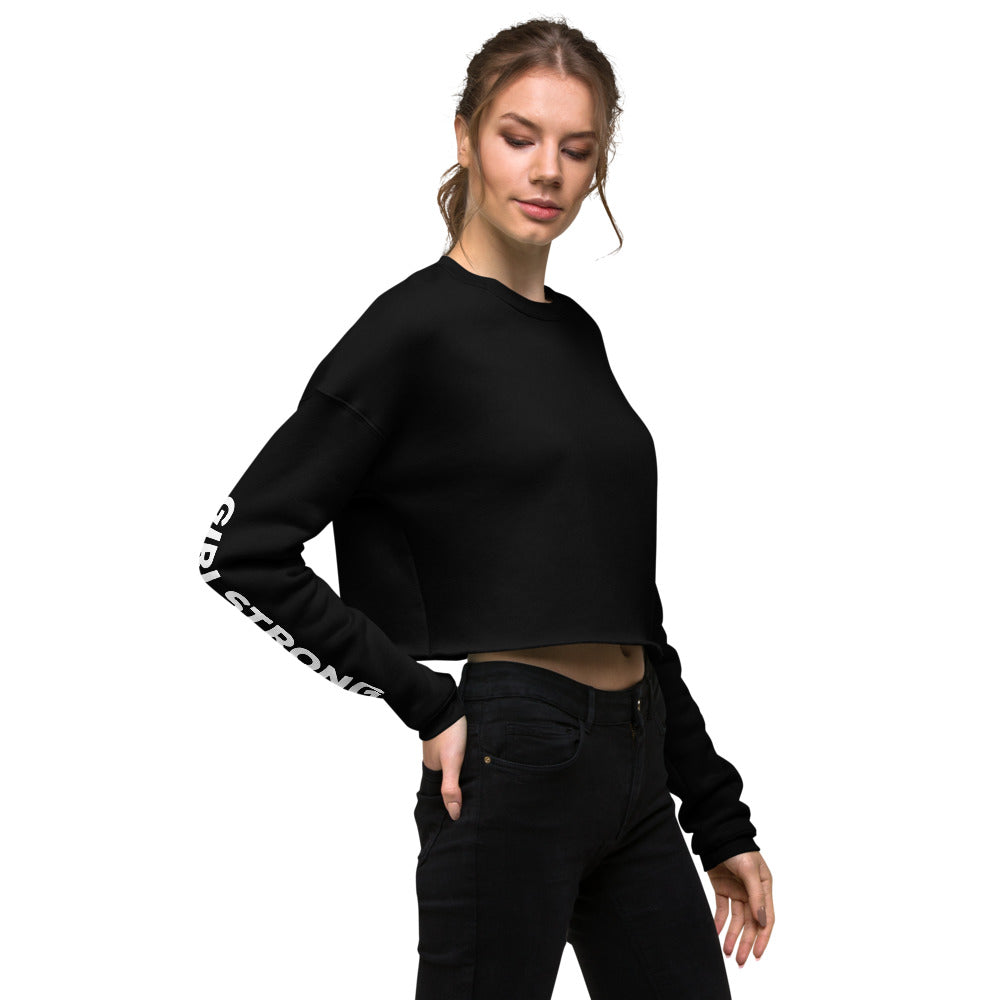 EVERYDAY GIRLSTRONG FLEECE CROPPED SWEATSHIRT BLACK