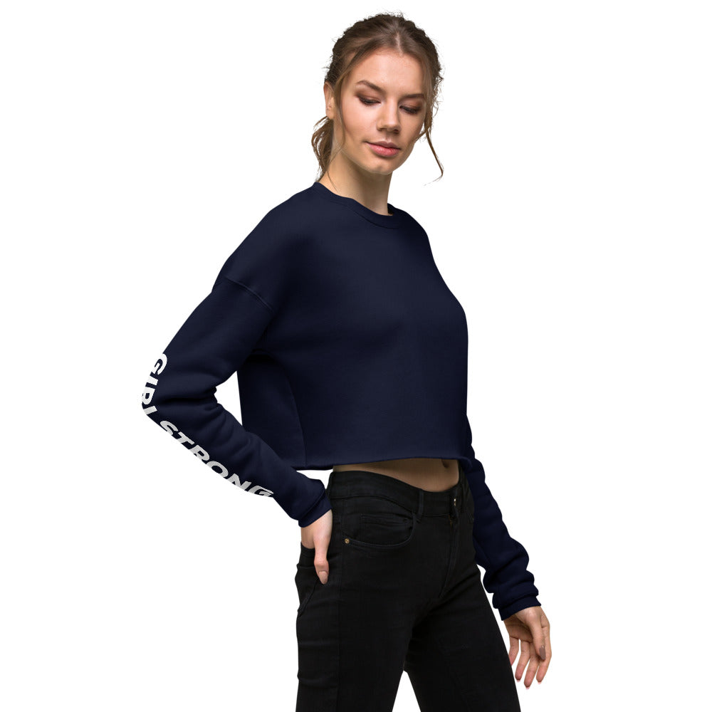 EVERYDAY GIRLSTRONG FLEECE CROPPED SWEATSHIRT NAVY