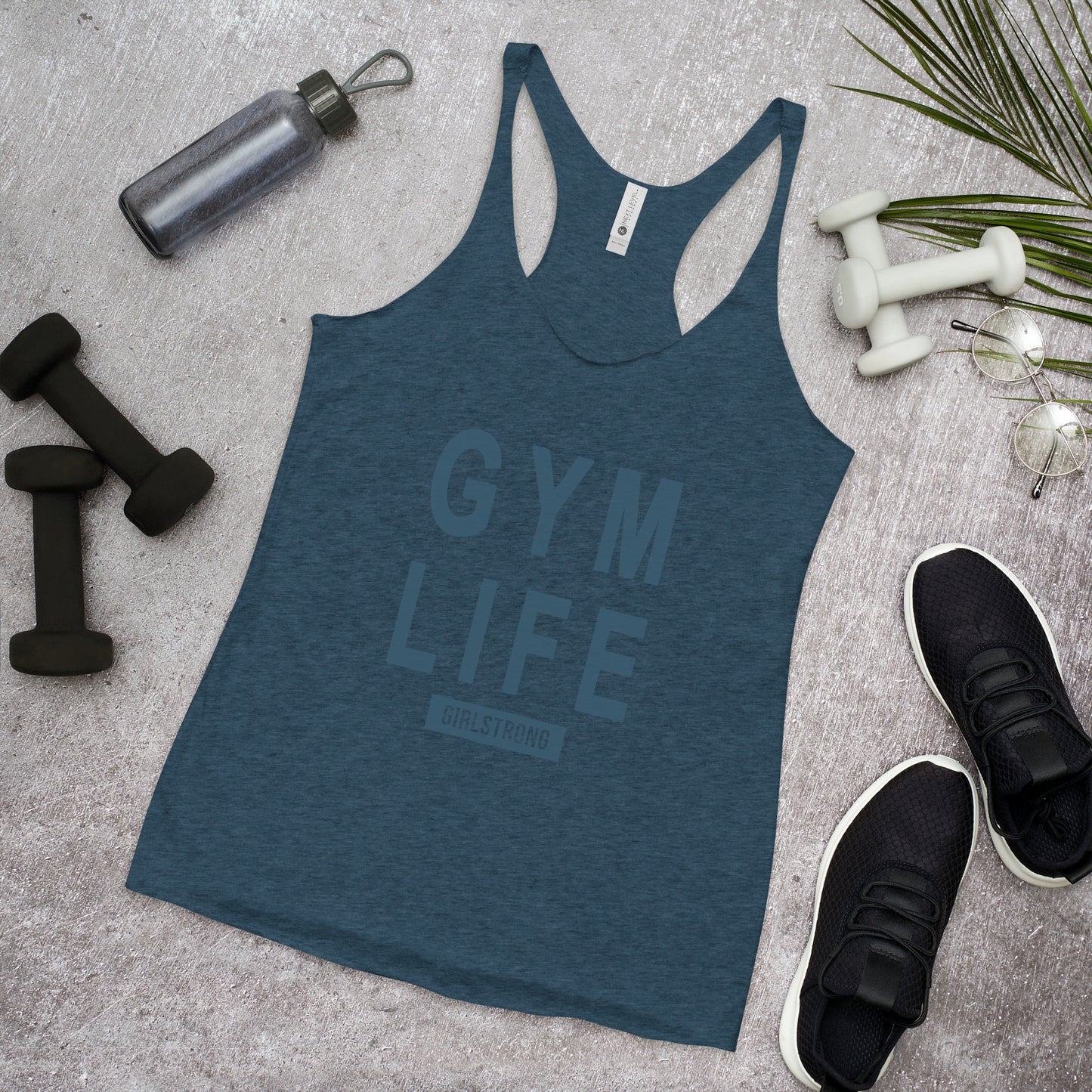 ELEVATED SCULPT RACERBACK INDIGO TANK TOP FOR WOMEN - GYM LIFE