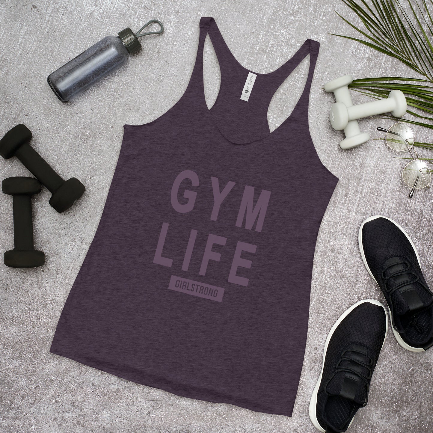 ELEVATED SCULPT RACERBACK PURPLE TANK TOP FOR WOMEN - GYM LIFE