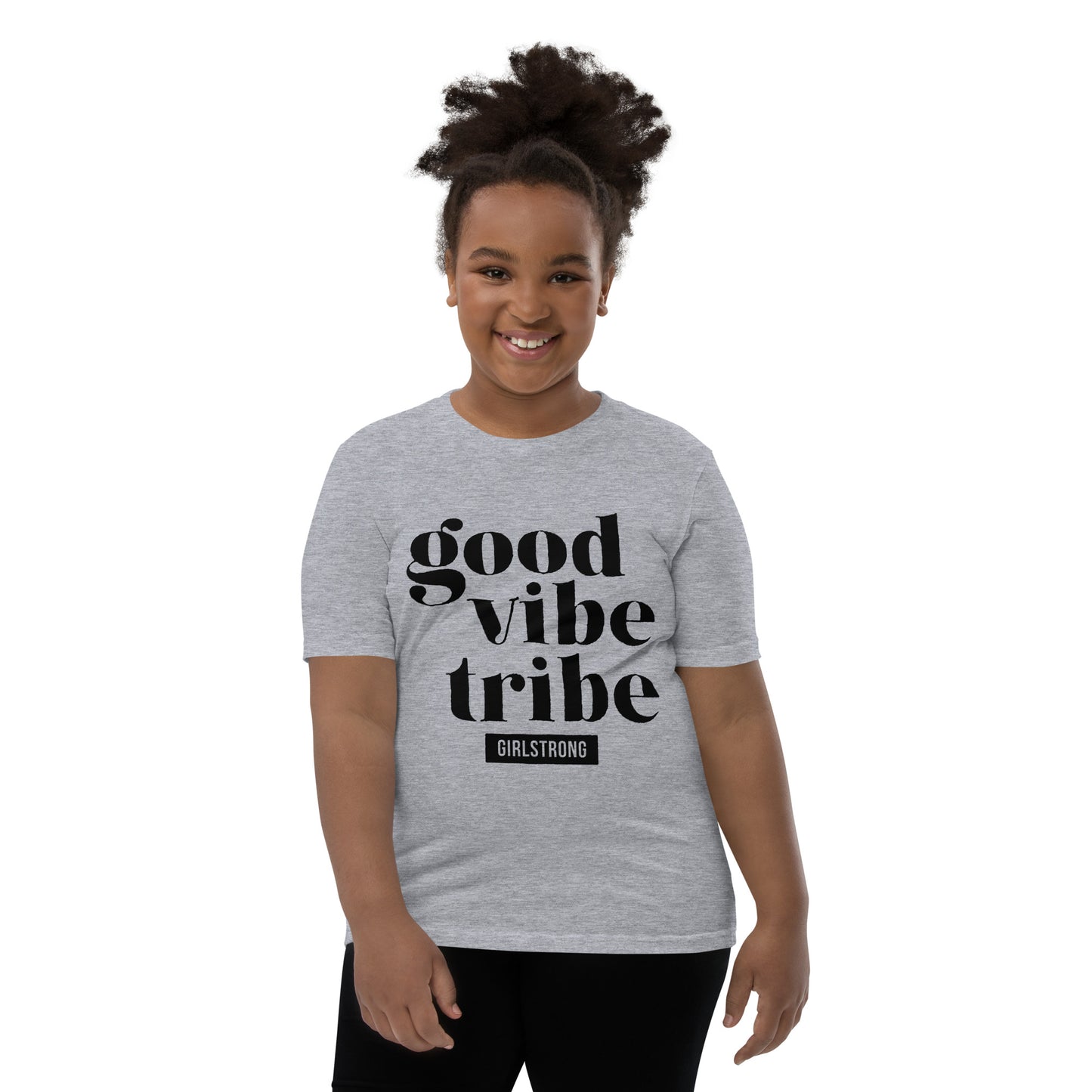 THE EMPOWER TEE - GOOD VIBE TRIBE HEATHER GREY