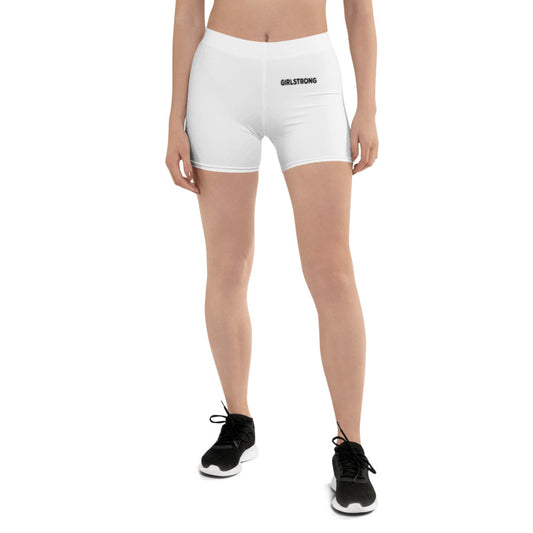 ELEVATED ESSENTIALS, SLIM AND SCULPT SHORTS WHITE