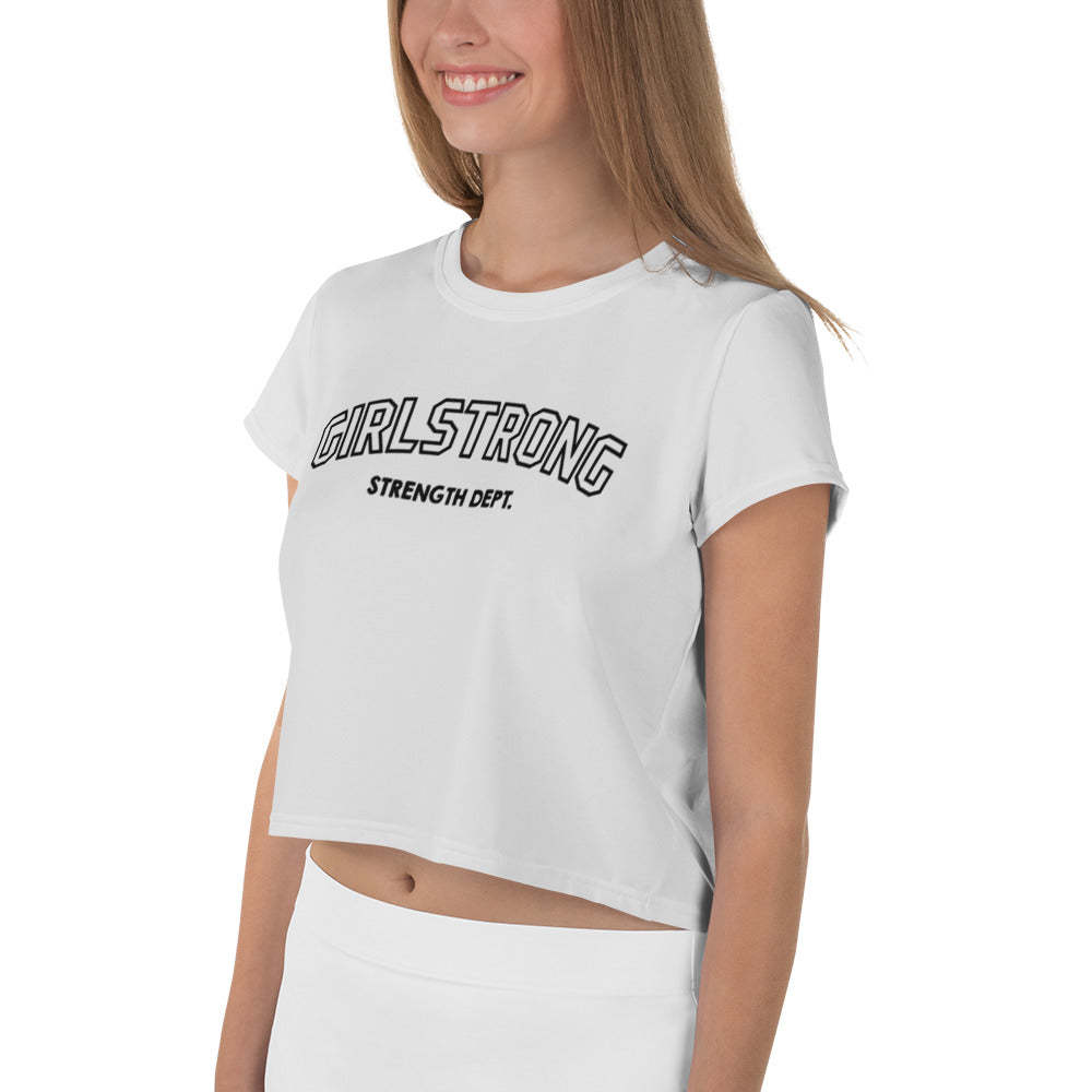LEVEL UP CROP TOP TEE WHITE