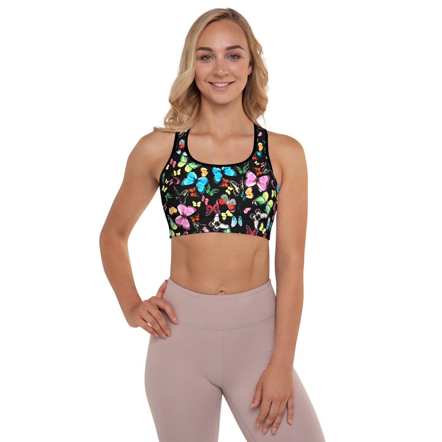 ELEVATED ESSENTIALS, THE PERFECT PADDED SPORTS BRA BUTTERFLY