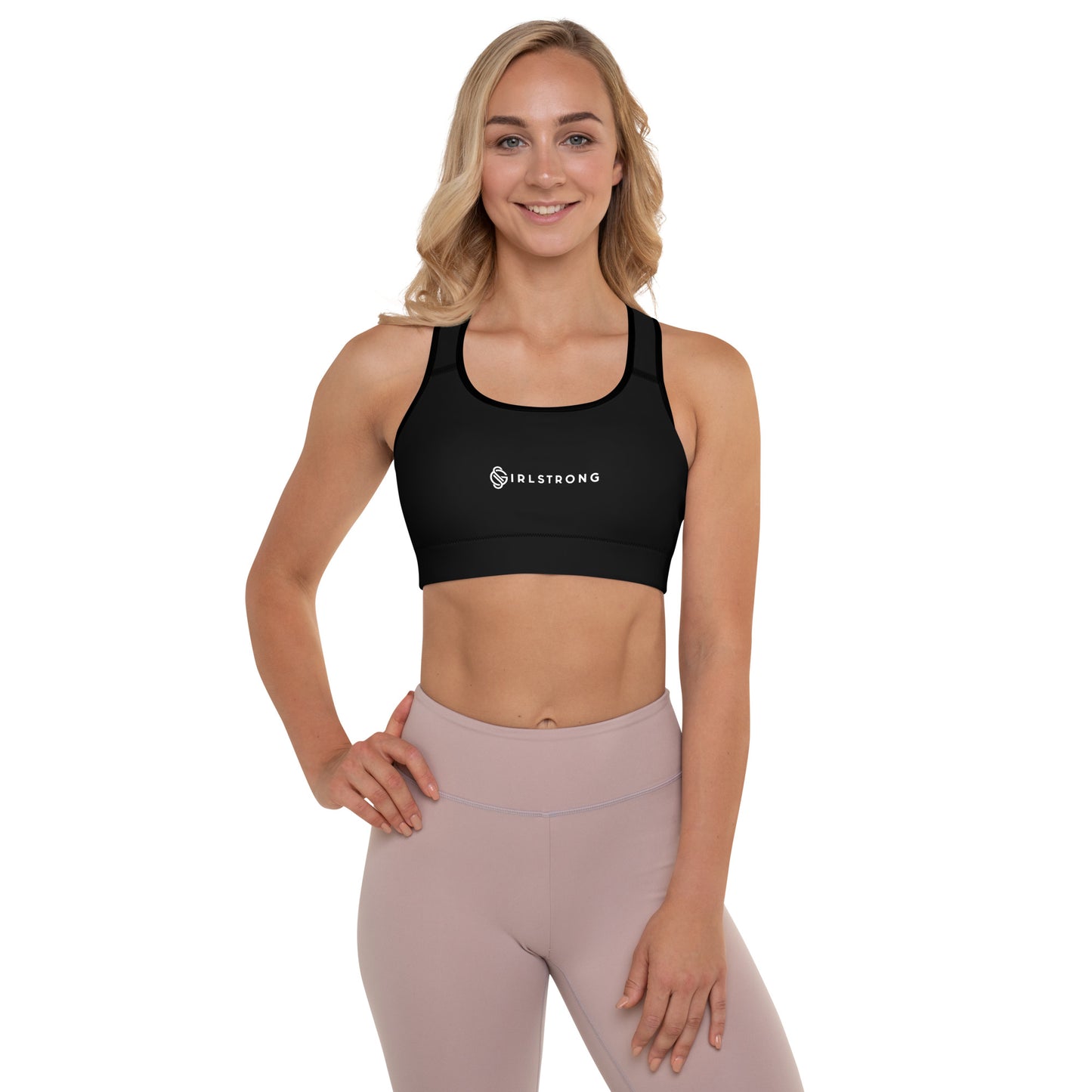 ELEVATED ESSENTIALS, THE PERFECT PADDED SPORTS BRA BLACK