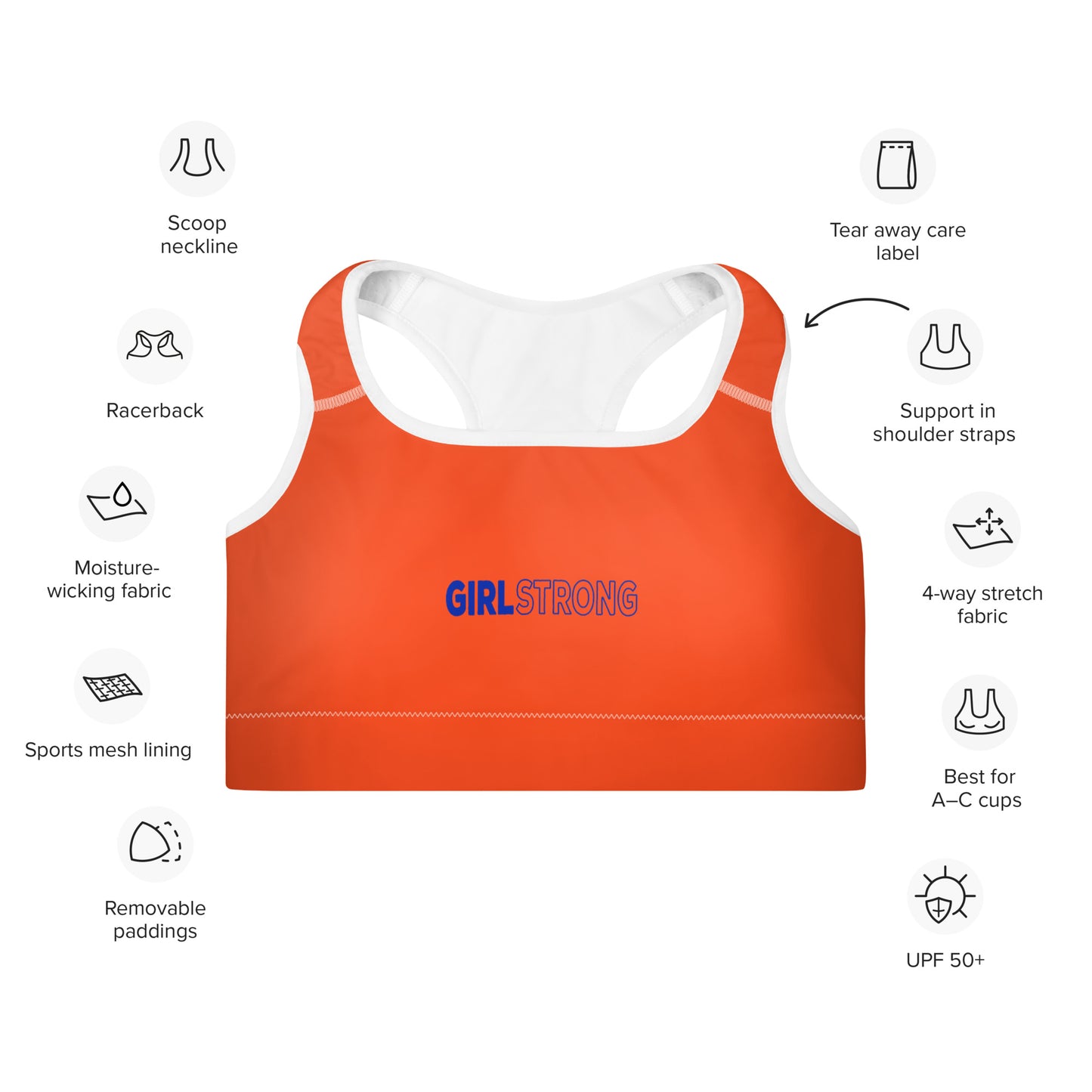 ELEVATED ESSENTIALS, THE PERFECT PADDED SPORTS BRA CABERNET – GIRLSTRONG INC